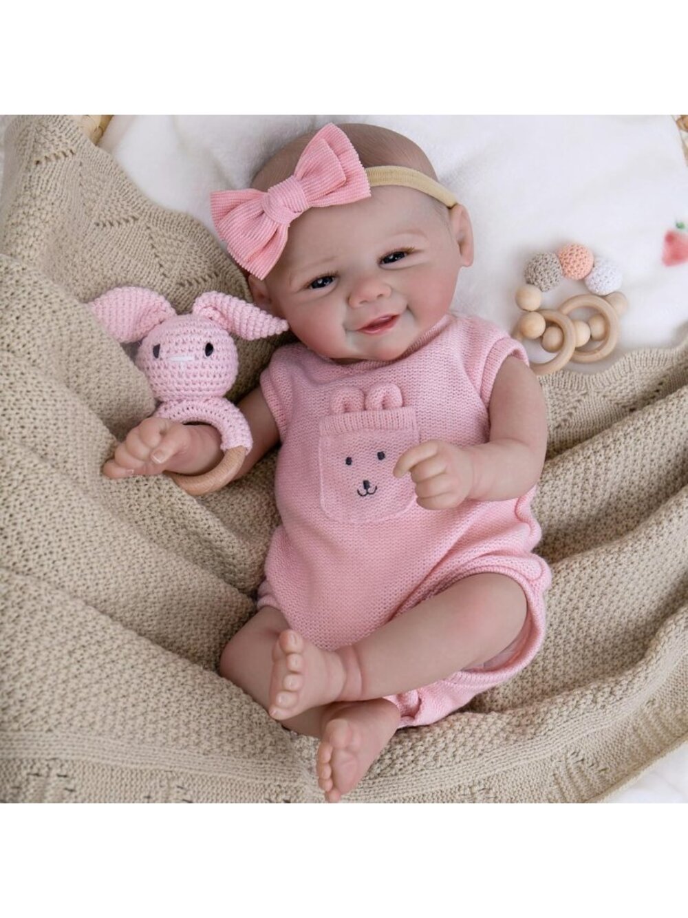 20in Realistic Reborn Baby Doll Flexible Limbs True Newborn Weight